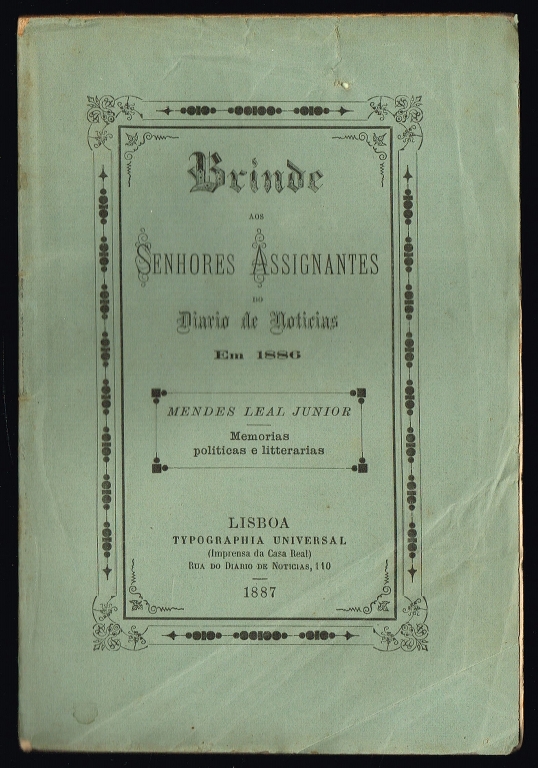 BRINDE AOS SENHORES ASSIGNANTES DO DIARIO DE NOTICIAS EM 1886